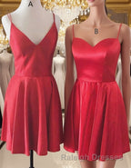 Simple Short Red Homecoming Dress Cocktail Dress Classy