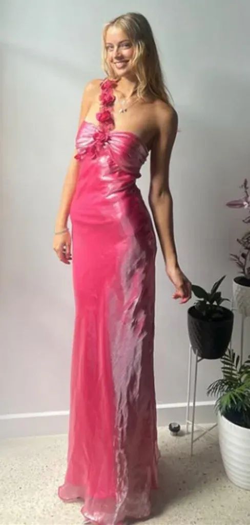 Simple Sleeveless Mermaid Satin Prom Dress Prom Dresses Main image