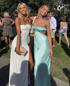 Simple Spaghetti Straps Prom Dresses Long Birthday Outfit