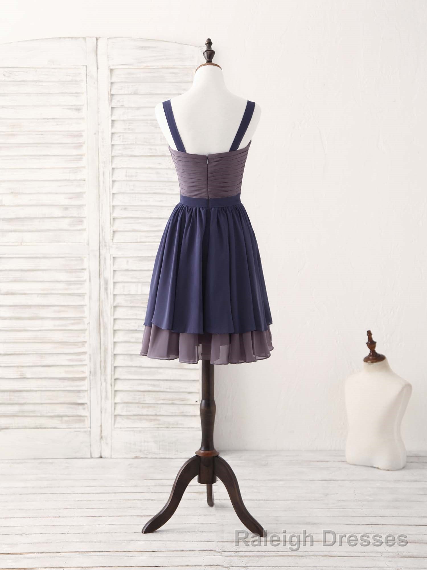 Simple Sweetheart Chiffon Short Prom Dress, Homecoming Dress