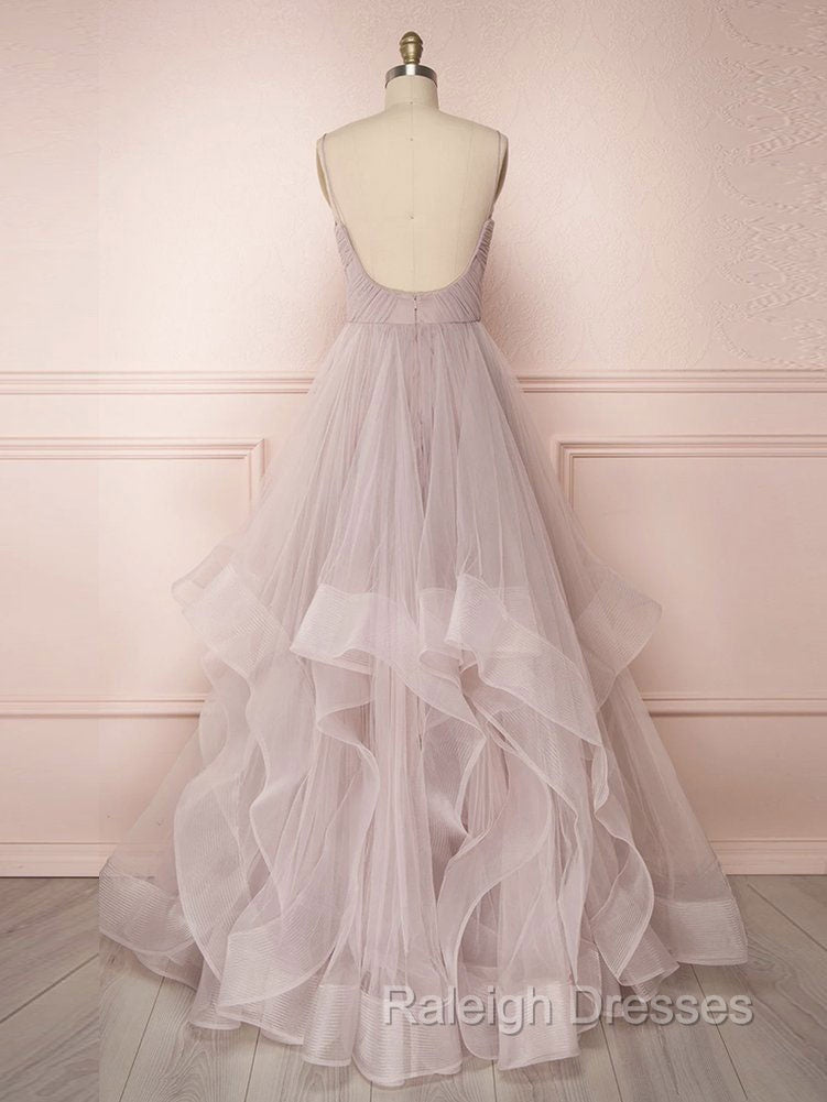 Simple Tulle Long Prom Dress Tulle Sweet 16 Dress