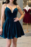 Simple v neck short prom dress, homecoming dress