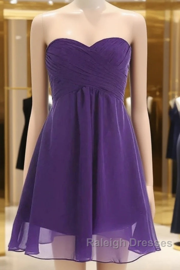 Simply Chiffon Strapless Bridesmaid Dresses