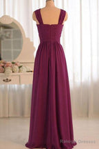 Sleeveless Chiffon Floor-Length Bridesmaids Dress