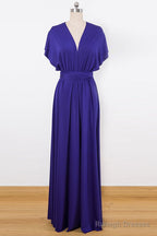 Sleeveless Long Convertible Bridesmaids Dress
