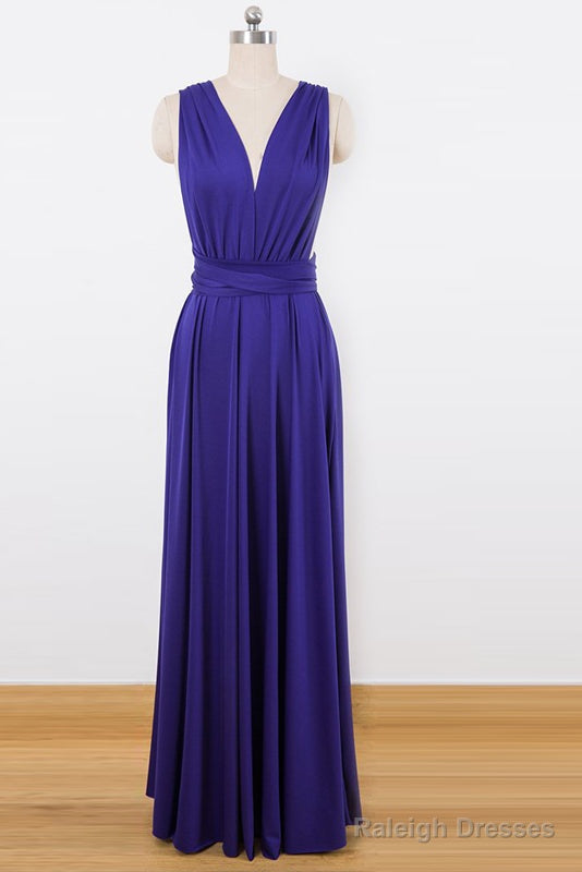 Sleeveless Long Convertible Bridesmaids Dresses Main image