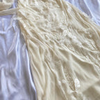 Yellow Exquisite Beaded Spaghetti Strap A-Line Chiffon Long Evening Gown Ball Gown