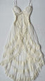 Spaghetti Straps Long Prom Prom Dresses Tulle Lace Dresses