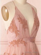 Spaghetti Straps Short Pink Homecoming Dress Criss Cross Back