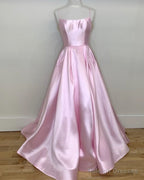 Spahetti Straps Ball Gowns Prom Dress With Pockets