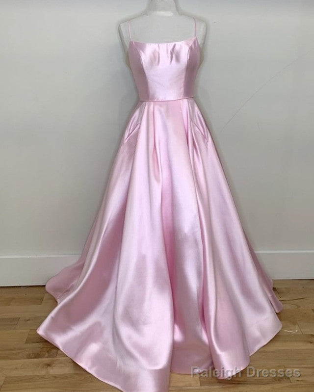 Spahetti Straps Ball Gowns Prom Dress With Pockets