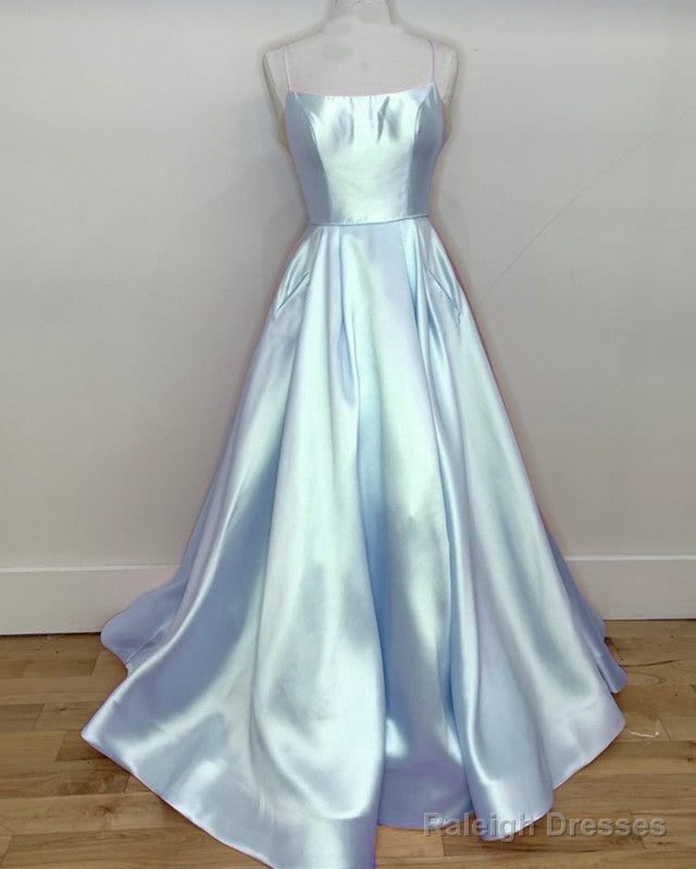 Spahetti Straps Ball Gowns Prom Dress With Pockets