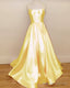 Spahetti Straps Ball Gowns Prom Dress With Pockets