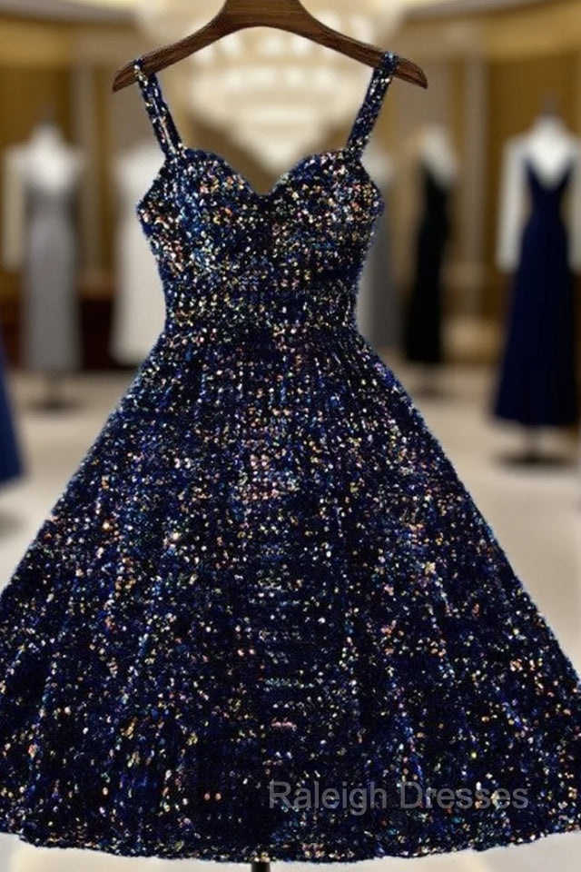 Sparkle Ombre Sequin Sweetheart Homecoming Dresses