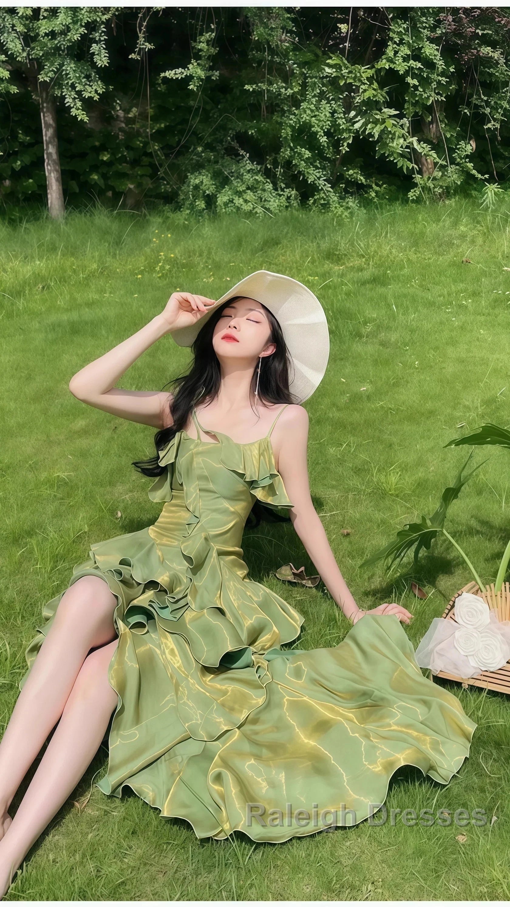 Sparkle Ruffle Prom Dresses Causal Birthday Dresses Dance Party Dress