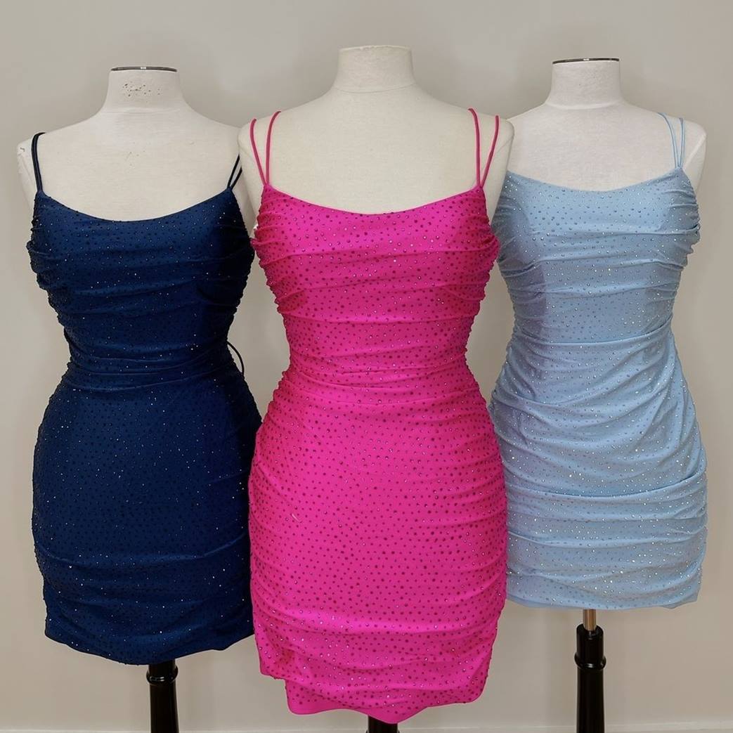 Sparkles Tight Royal Blue Short Homecoming Dresses