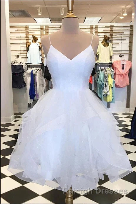 Sparkling Red Homecoming Dress with Straps Secondary image