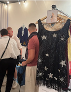 Sparkling Tassel Square Neck Star Sequin Open Back Homecoming Dresses