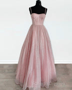Sparkly Corset Prom Dresses Long Sweetheart Spaghetti Straps