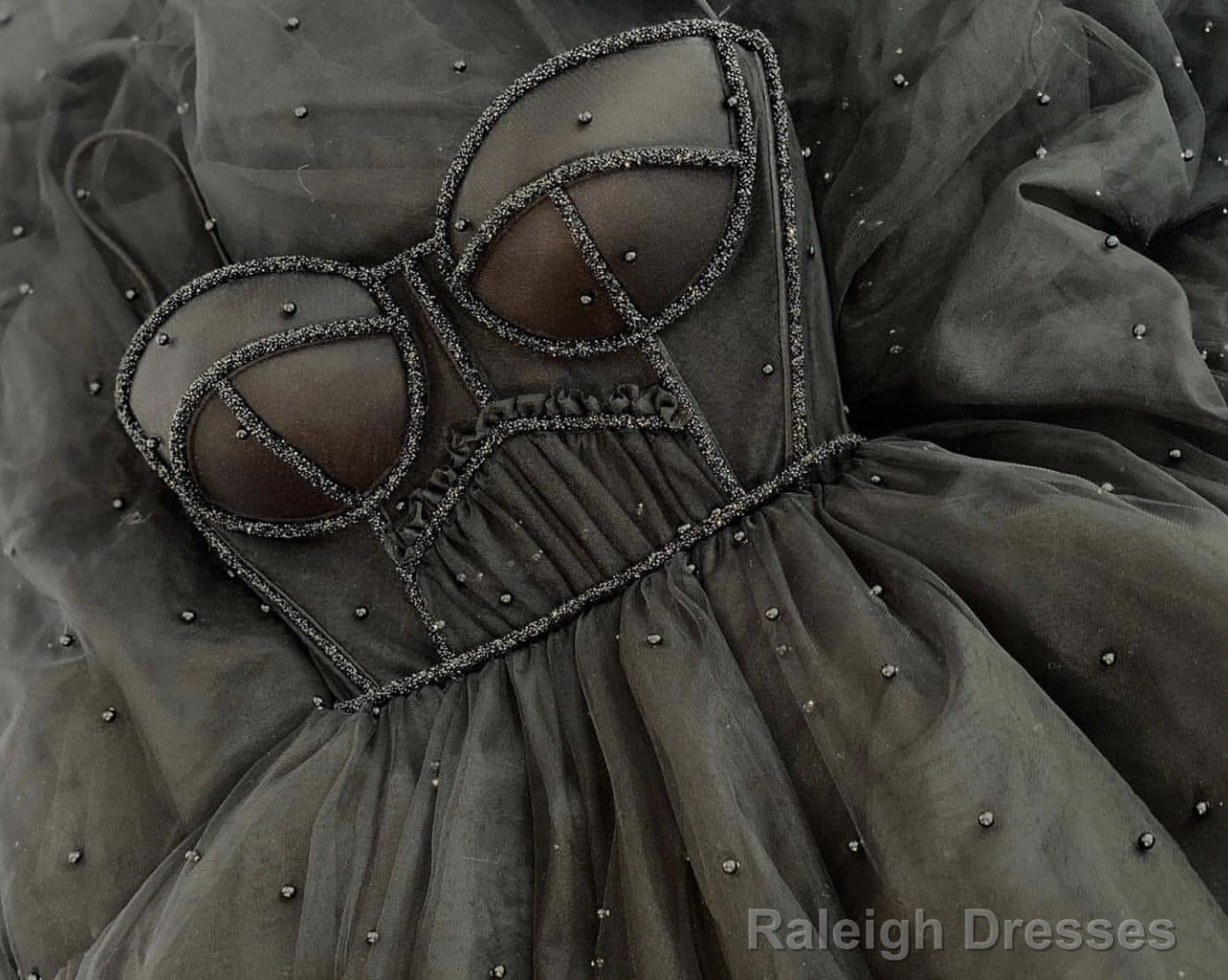 Sparkly Long Prom Dress With Beading ,School Dance Dresses ,Fashion Winter Formal Dress Secondary image