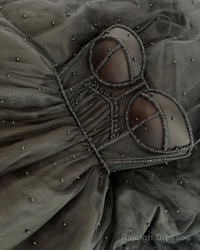 Sparkly Long Prom Dress With Beading ,School Dance Dresses ,Fashion Winter Formal Dress Main image