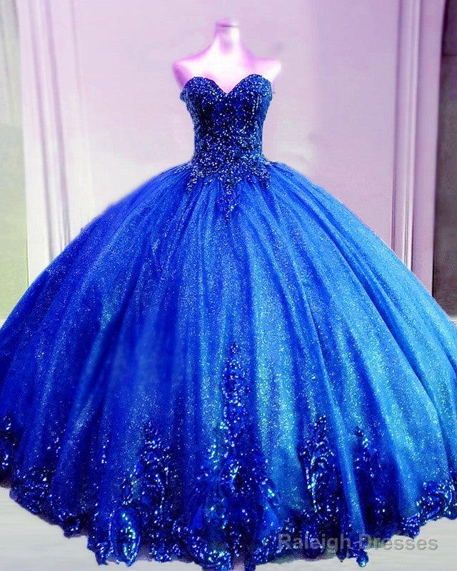 Sparkly Quinceanera Dresses Ball Gown Sweetheart Embroidery