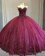 Sparkly Quinceanera Dresses Ball Gown Sweetheart Embroidery