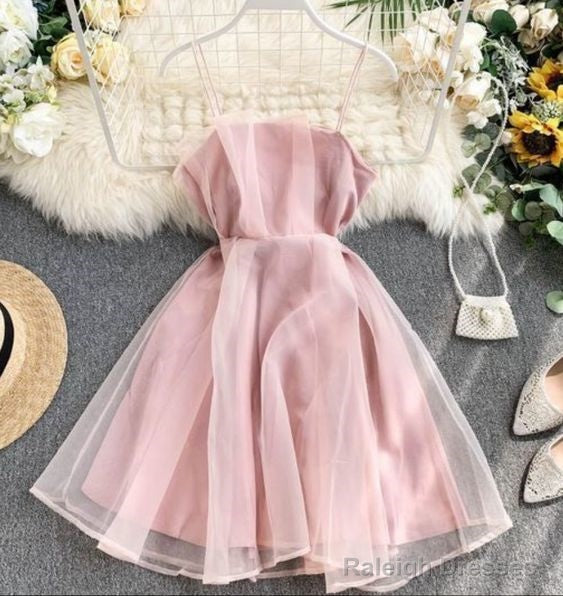 Strap High Waist Sleeveless Mini Elegant Homecoming Dresses
