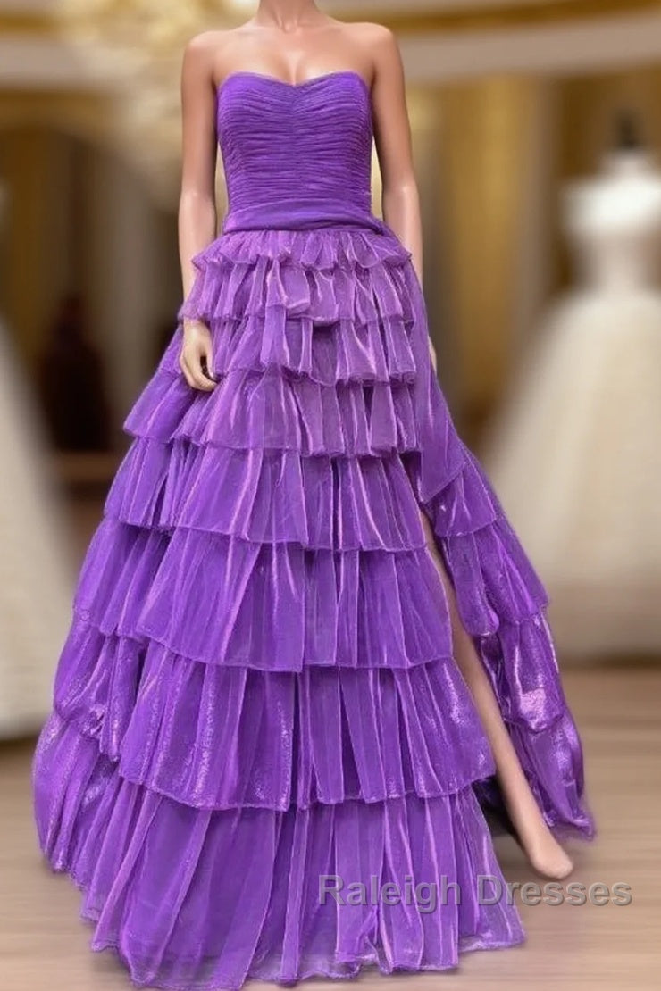 Strapless Long Prom Dress With Ruffle Skirt Main image