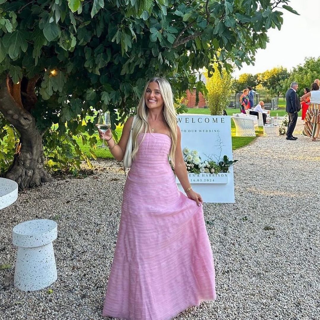 Strapless Pink Prom Dresses Long Prom Gowns