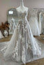 Strapless Tulle/Lace Beach Wedding Dress