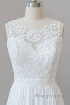 Straps Lace A Line Boho Wedding Dresses