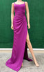 Straps Mermaid Prom Dresses Long With Skirt Slit