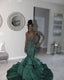 Stunning And Elegant Princess Prom Wear Gowns Green Prom Dress