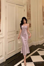 Stunning Mermaid Spaghetti Straps Lilac Date Night Dresses Prom Dress Birthday Outfit