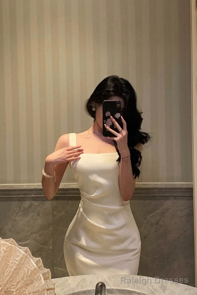 Stunning Mermaid Straps Sleeveless Ivory Date Night Dresses Prom Dress Birthday Prom Outfit