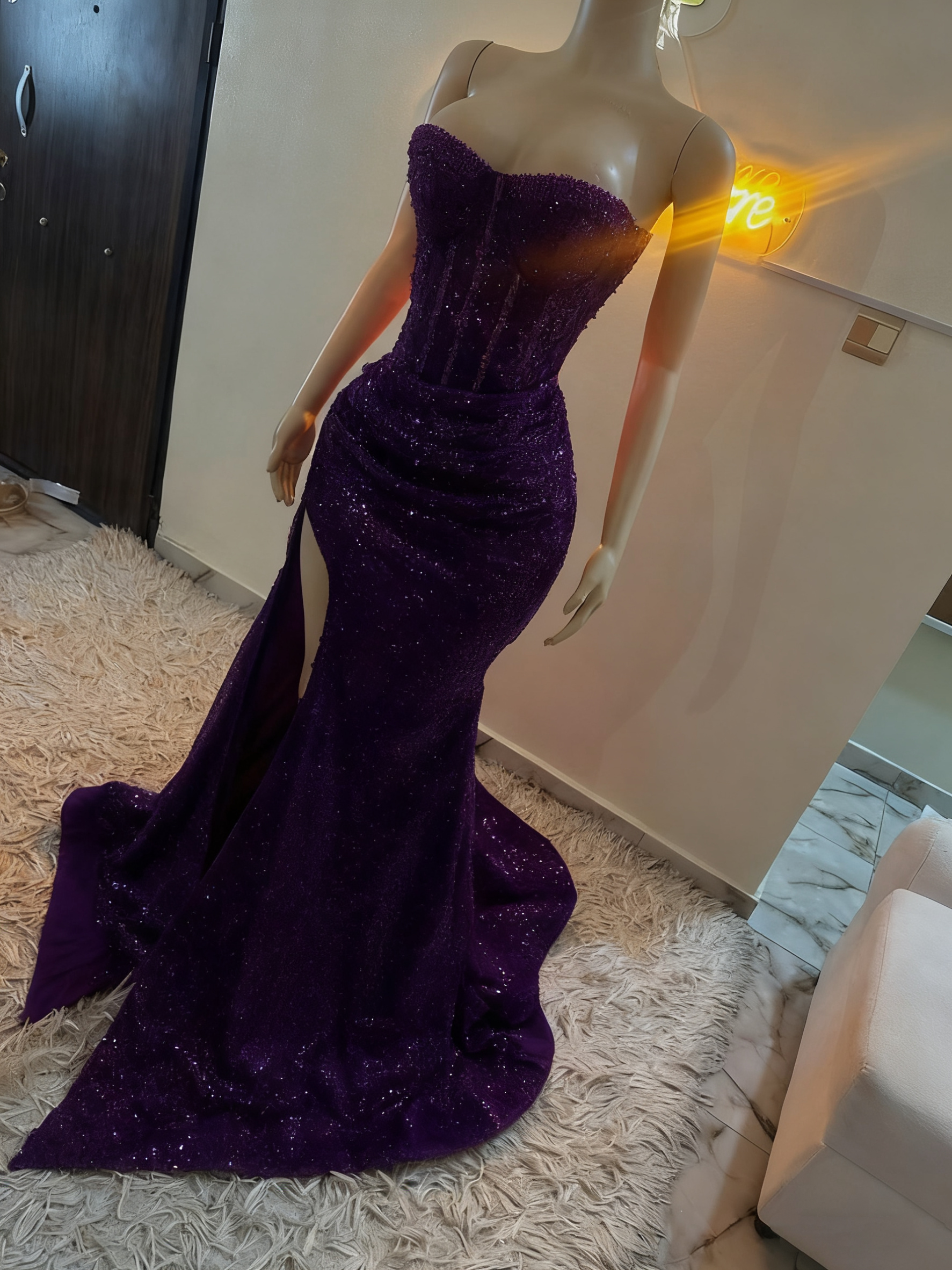 Stunning Mermaid Sweetheart Red Slit Sequin Prom Dress Inspiration Prom Dresses Princess Graduation Dresses