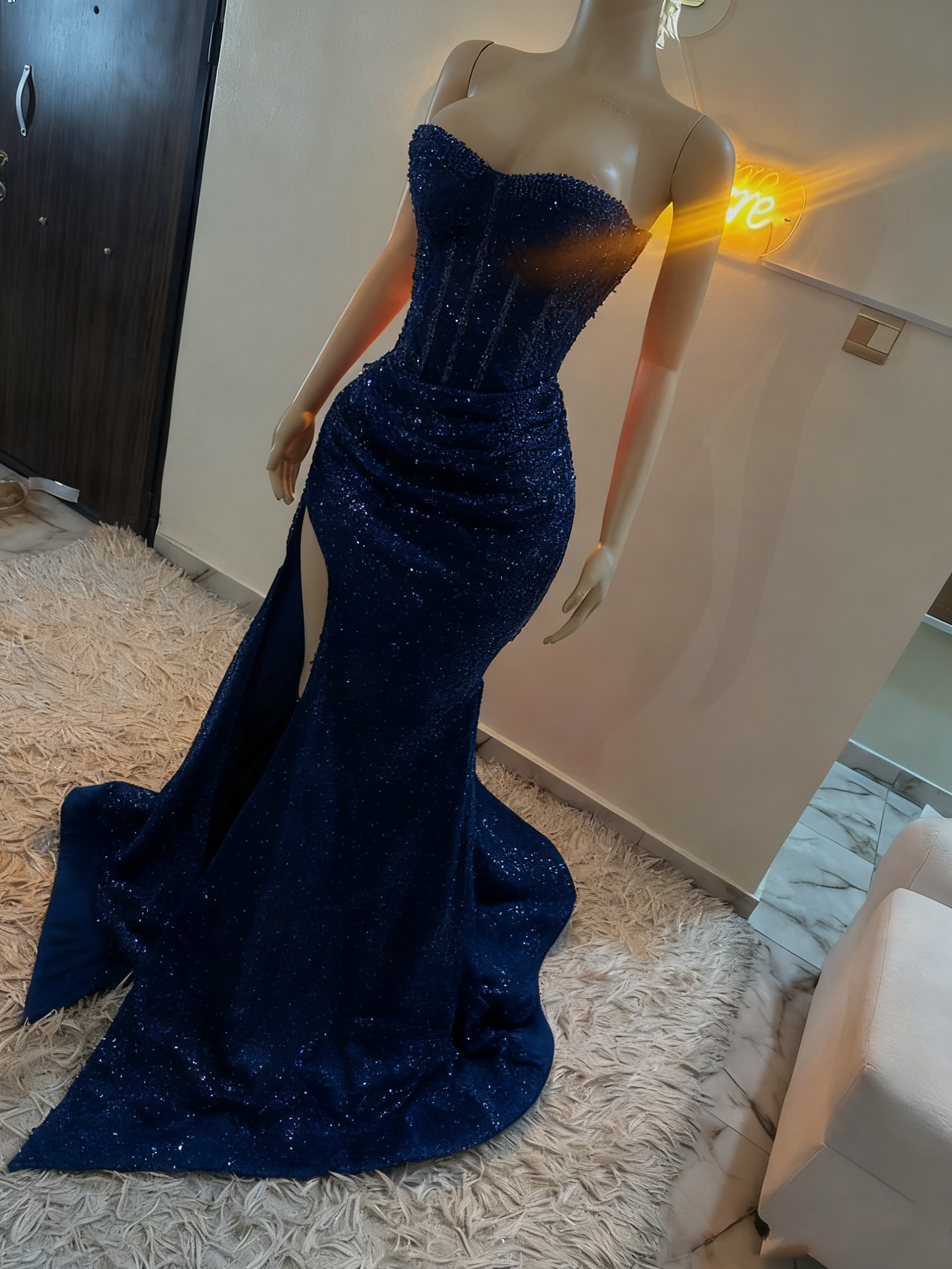 Stunning Mermaid Sweetheart Red Slit Sequin Prom Dress Inspiration Prom Dresses Princess Graduation Dresses