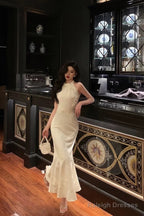 Stunning Sheath Jewel Neckline White Pleated Prom Dresses Birthday Outfit