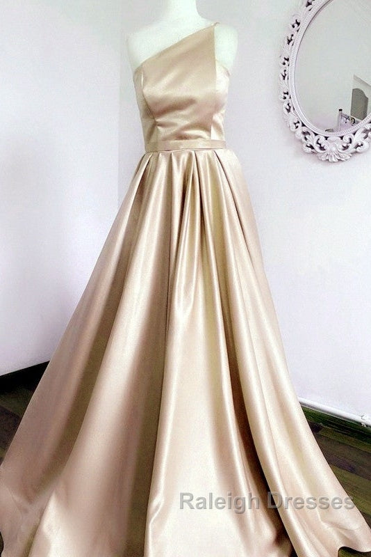 Stylish Satin Prom Dresses Long Strapless