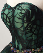 Stylish Tulle Lace Short Prom Dress, Cute Lace Evening Dress