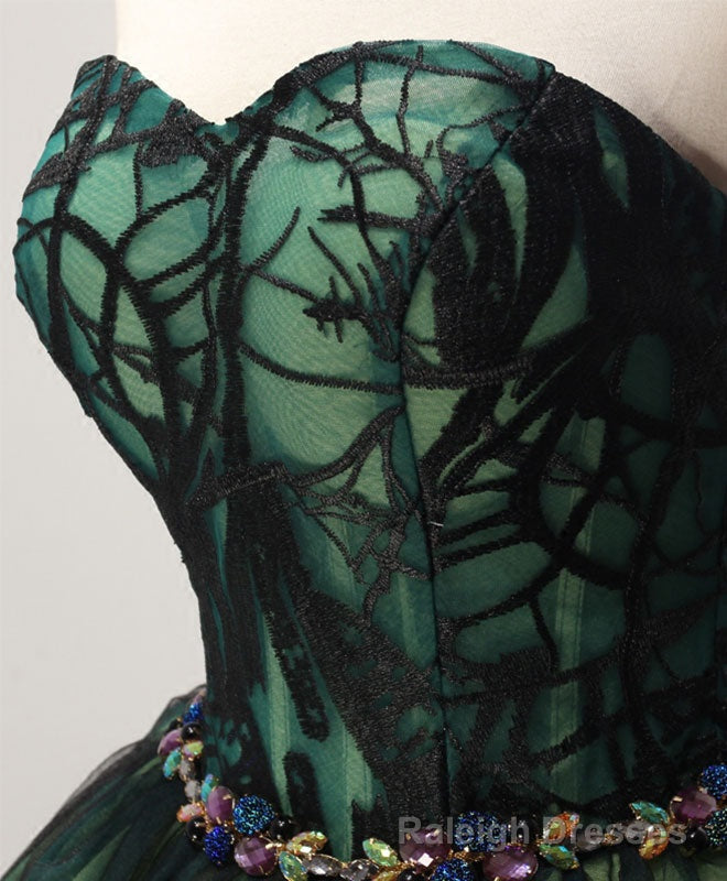 Stylish Tulle Lace Short Prom Dress, Cute Lace Evening Dress