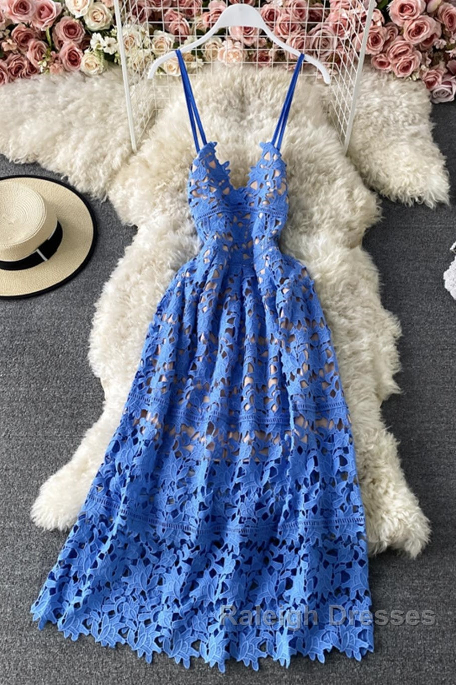 Stylish V Neck Lace Dress A Line Party Dress Long Prom Dress,Sexy Party Dresses