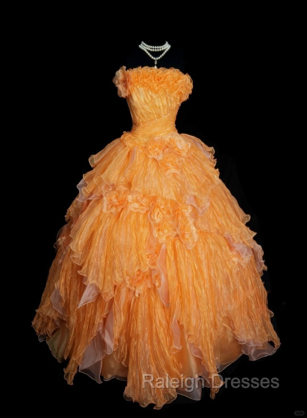 Sweet A-Line Strapless Tulle Long Ball Gown Evening Dress