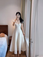 Sweet And Elegant Pink A-Line Off-Shoulder Satin Formal Prom Dress