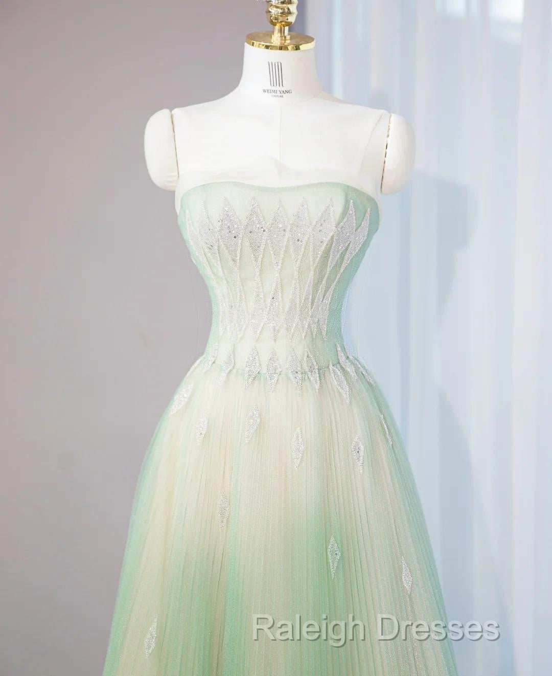 Sweet Fairy Style Ball Gown For Birthday&Quinceanera-Sparkling Diamond A-Line Tulle Prom Dresses