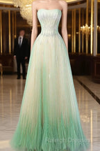 Sweet Fairy Style Ball Gown For Birthday&Quinceanera-Sparkling Diamond A-Line Tulle Prom Dresses