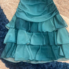 Sweet Glitter Halterneck V-Neck Ruffled Mini 16Th Birthday Homecoming Dresses