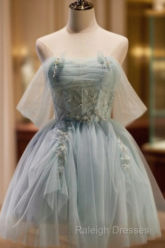 Sweet Light Green Tulle Homecoming Dress Main image