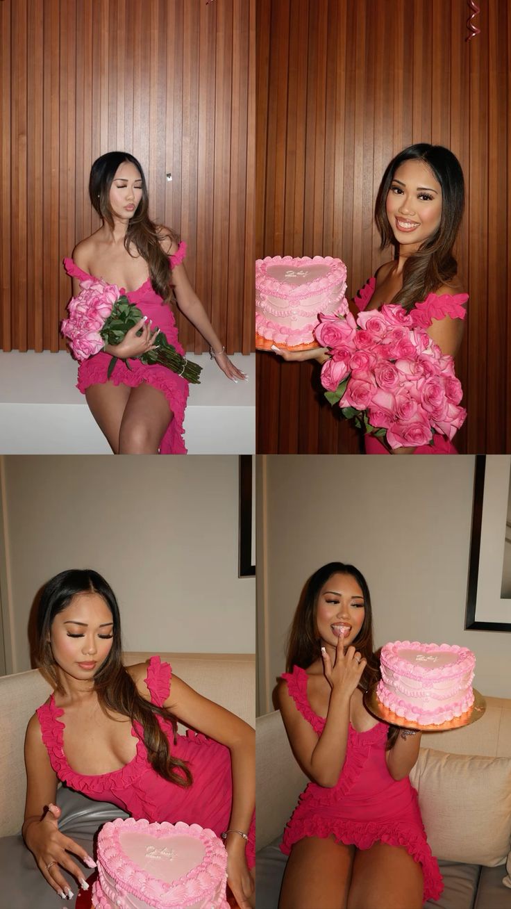 Sweet Ruffled Low-Cut Pink Backless Birthday Short Skirt Homecoming Dress Secondary image